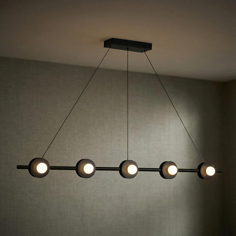 Sol LED Linear Pendant 48", Matte Black