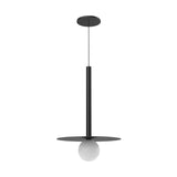 Sol LED Pendant 12", Matte Black