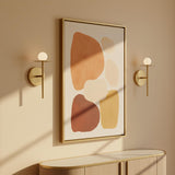 Sol LED Wall Sconce 10", Brushed Brass