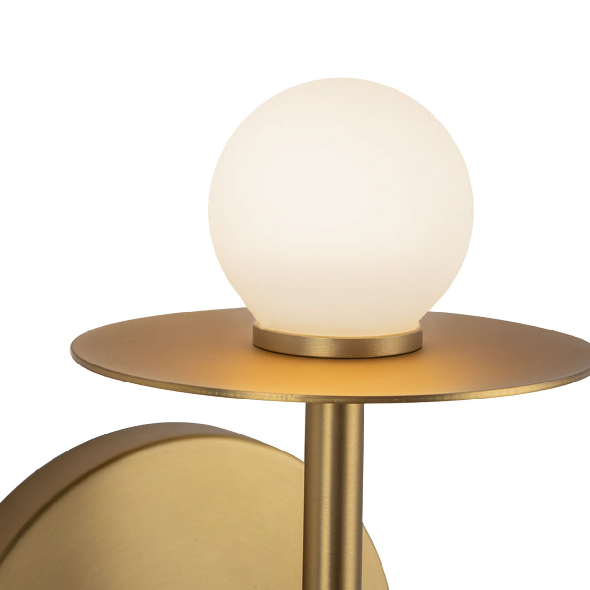 Sol LED Wall Sconce 10", Brushed Brass