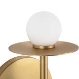 Sol LED Wall Sconce 10", Brushed Brass