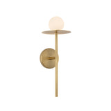 Sol LED Wall Sconce 16", Brushed Brass