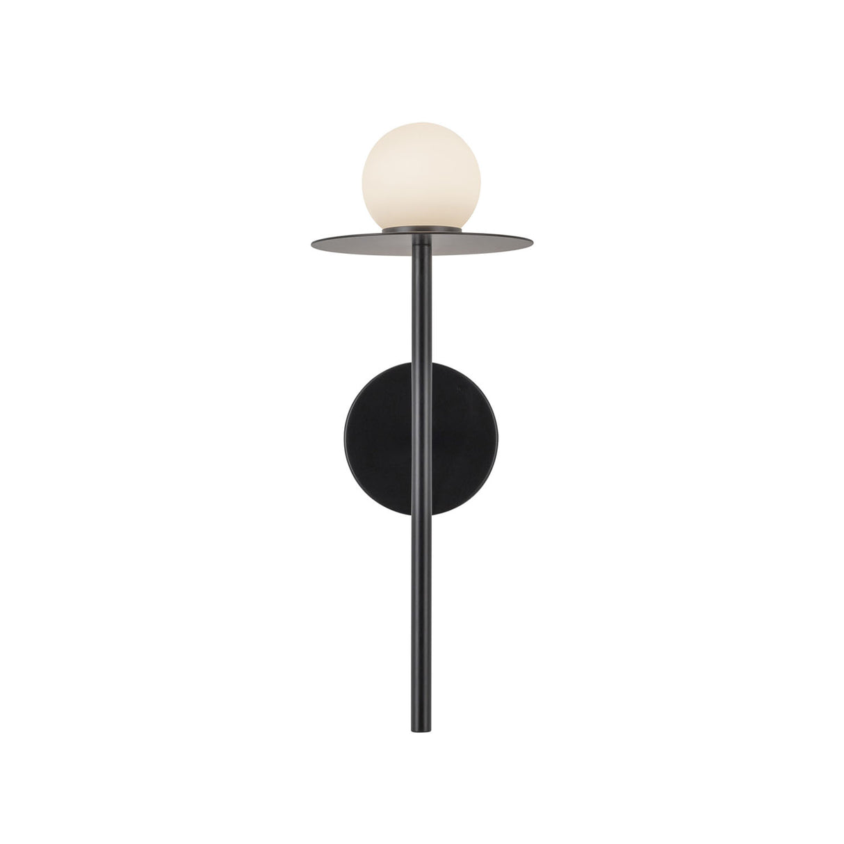 Sol LED Wall Sconce 16", Matte Black