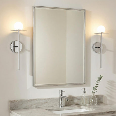 Sol LED Wall Sconce 16", Chrome