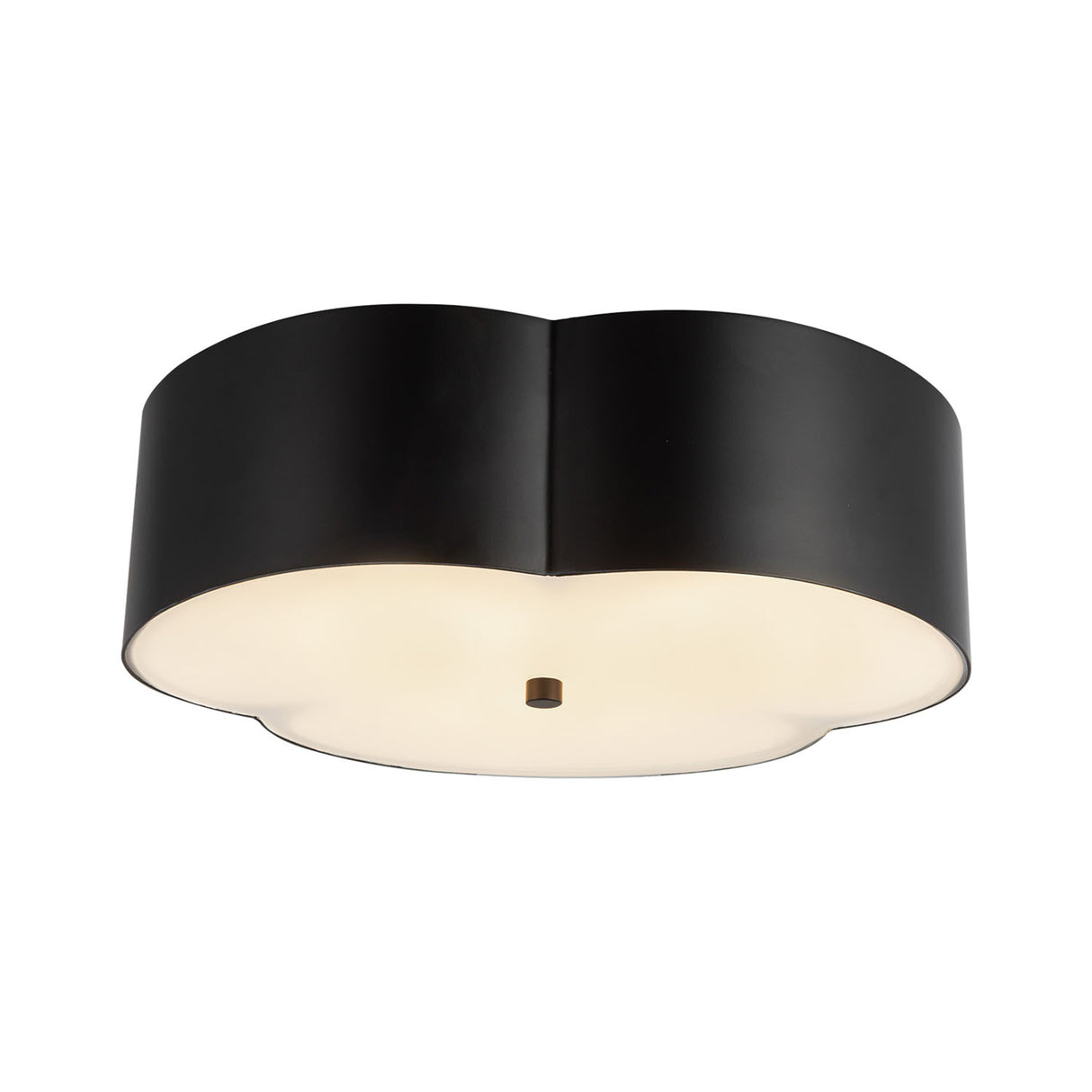 Shyla Flush Mount 14", Matte Black