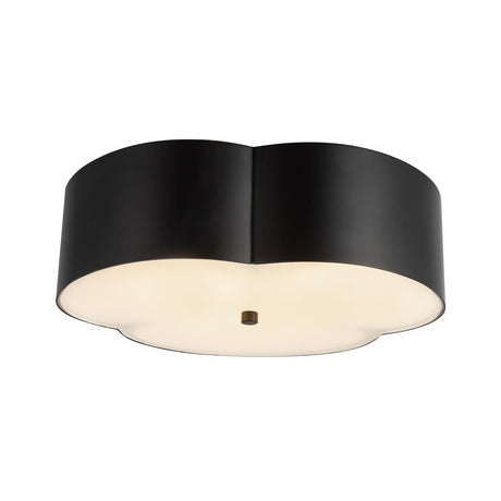 Shyla Flush Mount 14", Matte Black