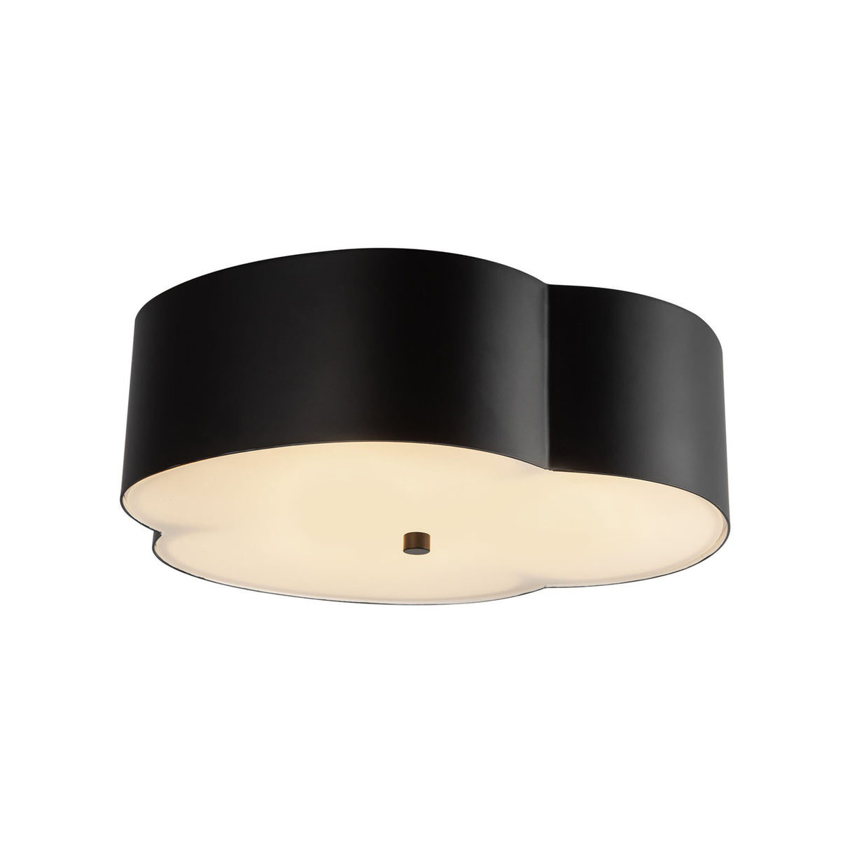 Shyla Flush Mount 14", Matte Black