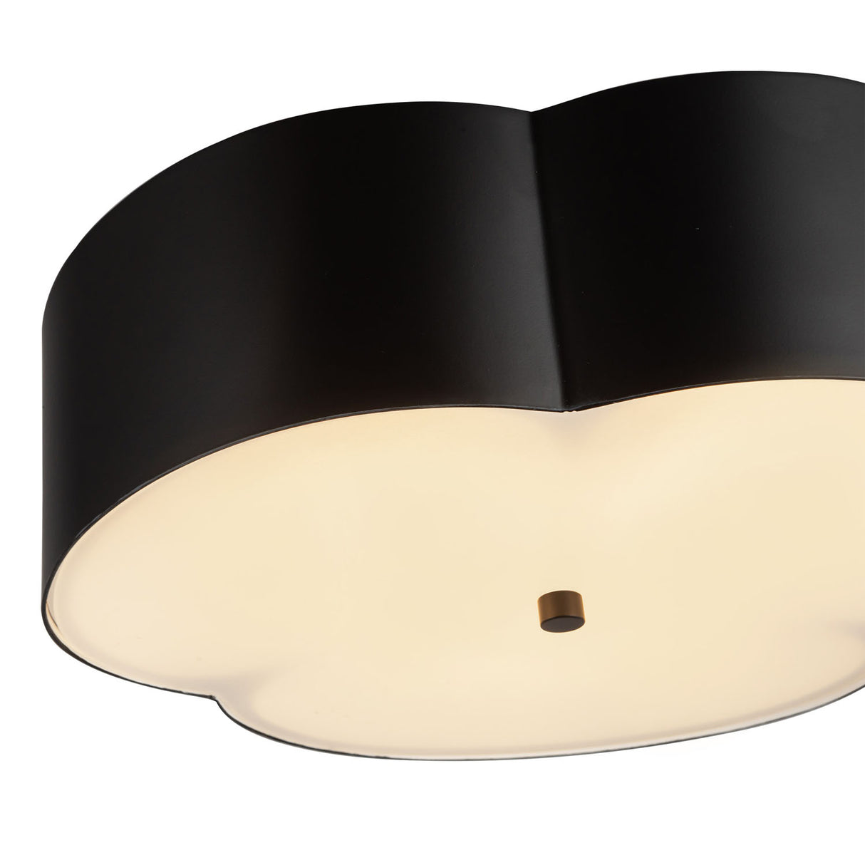 Shyla Flush Mount 14", Matte Black