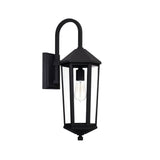 Asbury Outdoor Wall Light, Small 23" Black