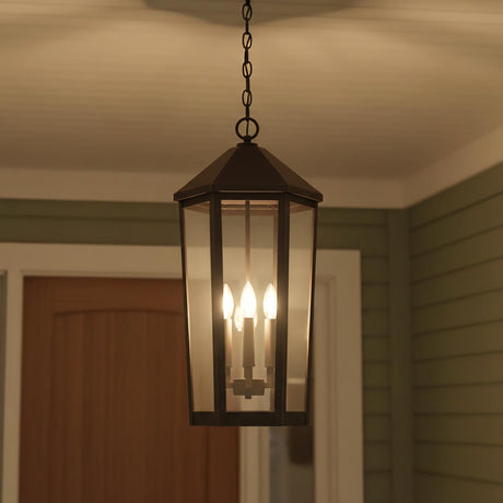 Asbury Outdoor Hanging Light, Oiled Bronze
