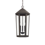 Asbury Outdoor Hanging Light, Oiled Bronze