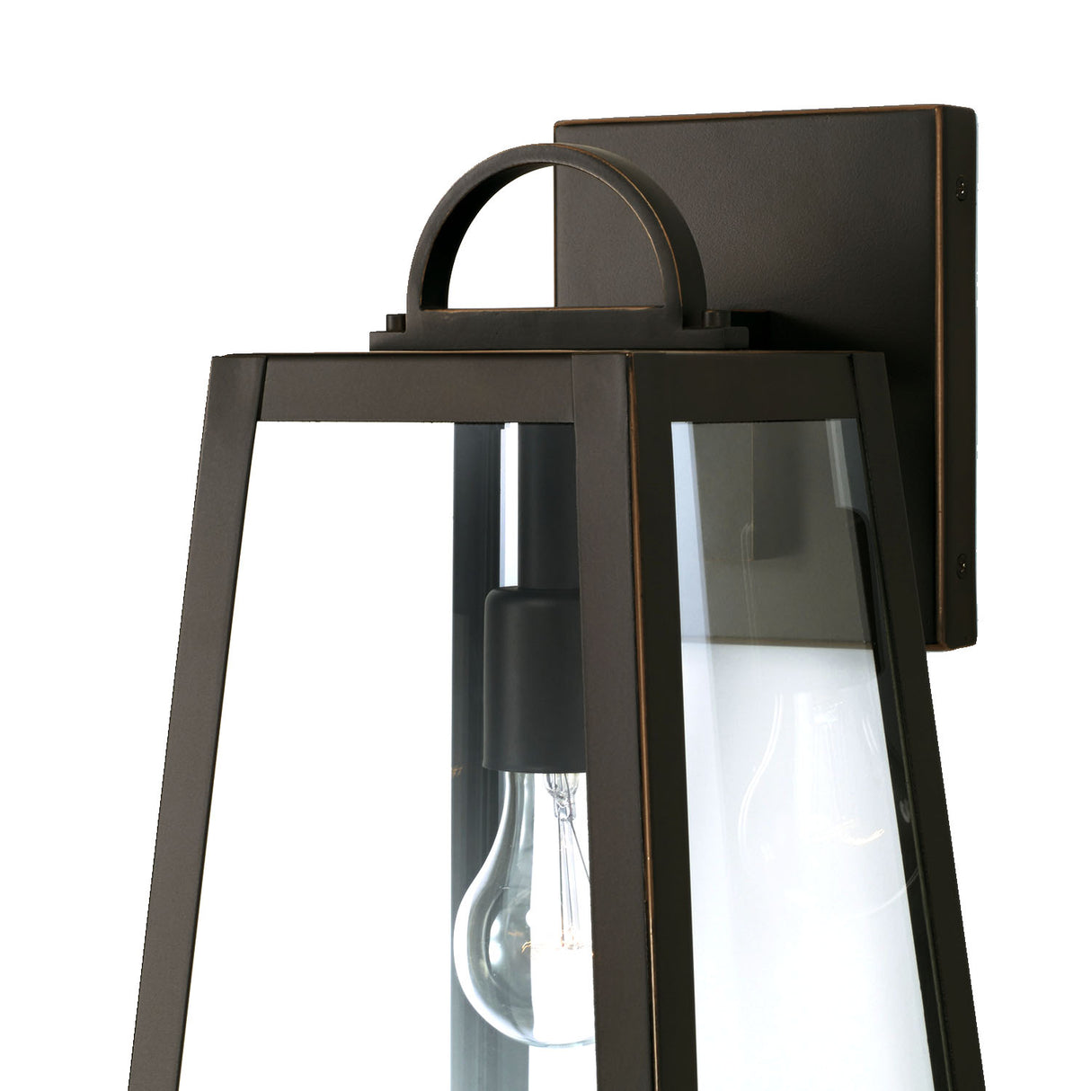 Alden Outdoor Wall Light, Small 16" Oiled Bronze