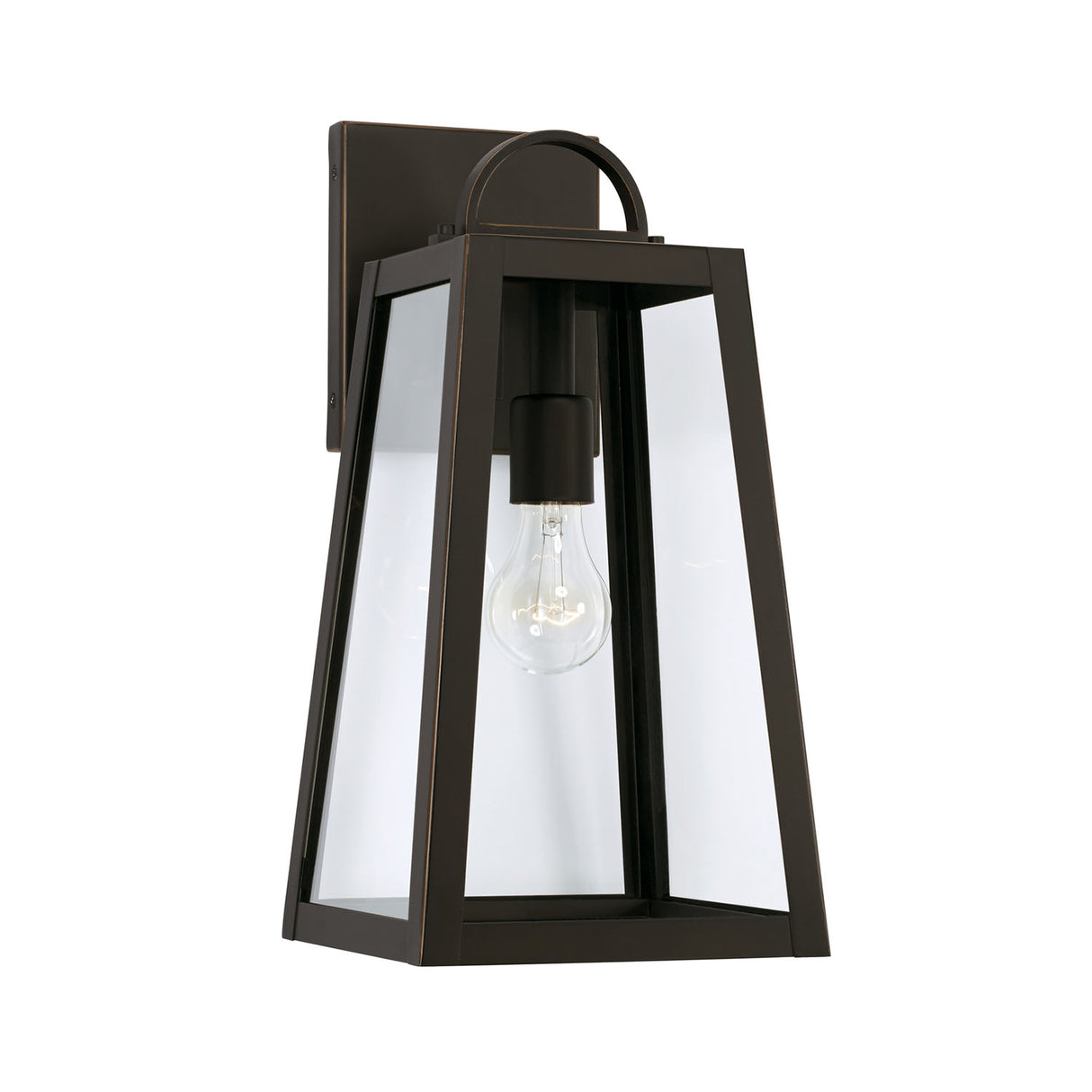 Alden Outdoor Wall Light, Small 16" Oiled Bronze