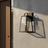 Alden Outdoor Wall Light, Small 16" Black