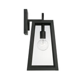 Alden Outdoor Wall Light, Small 16" Black