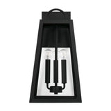 Alden Outdoor Wall Light, Medium 19" Black
