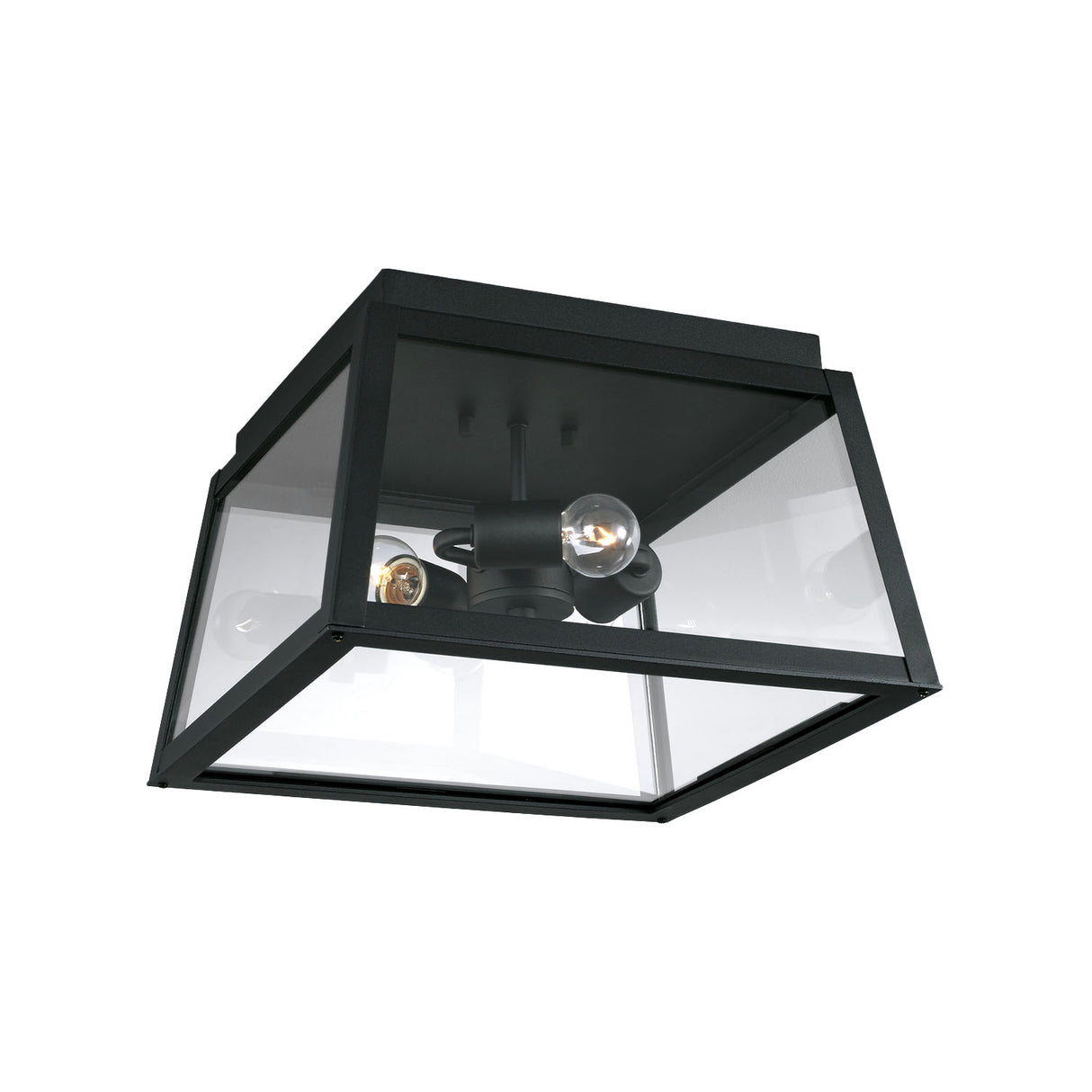 Alden Outdoor Flush Mount, Black