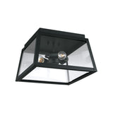 Alden Outdoor Flush Mount, Black