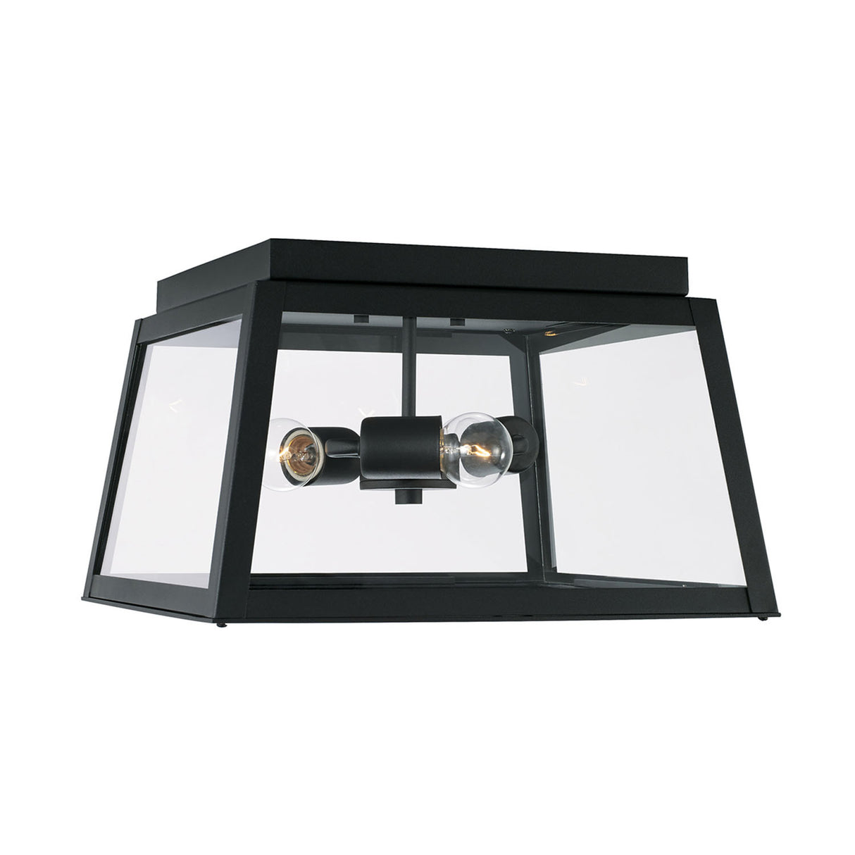 Alden Outdoor Flush Mount, Black