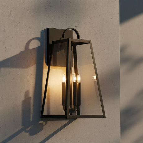 Alden Outdoor Wall Light, Large 23" Black