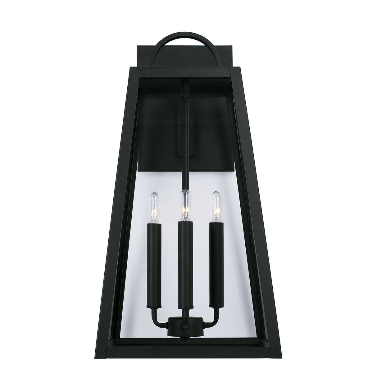 Alden Outdoor Wall Light, Large 23" Black