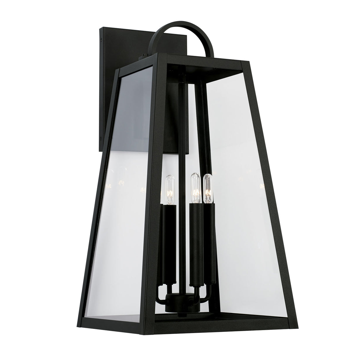 Alden Outdoor Wall Light, Large 23" Black
