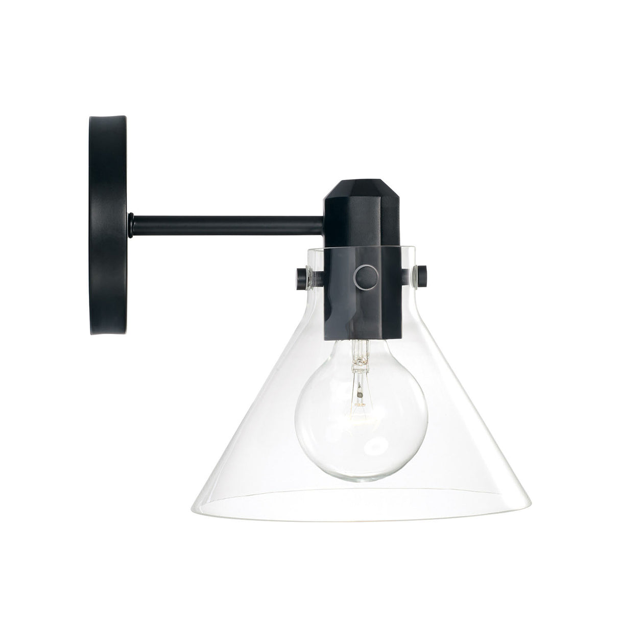 Nash Wall Sconce, Matte Black