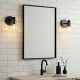 Nash Wall Sconce, Matte Black for Modern home with White Subway Tile