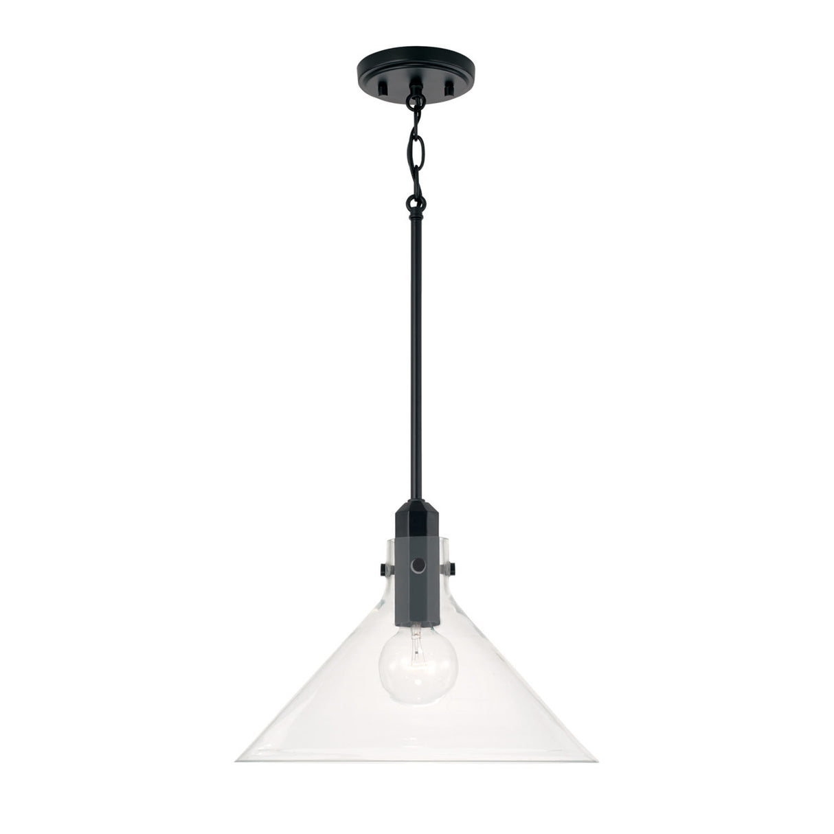 Nash Pendant 14”, Matte Black