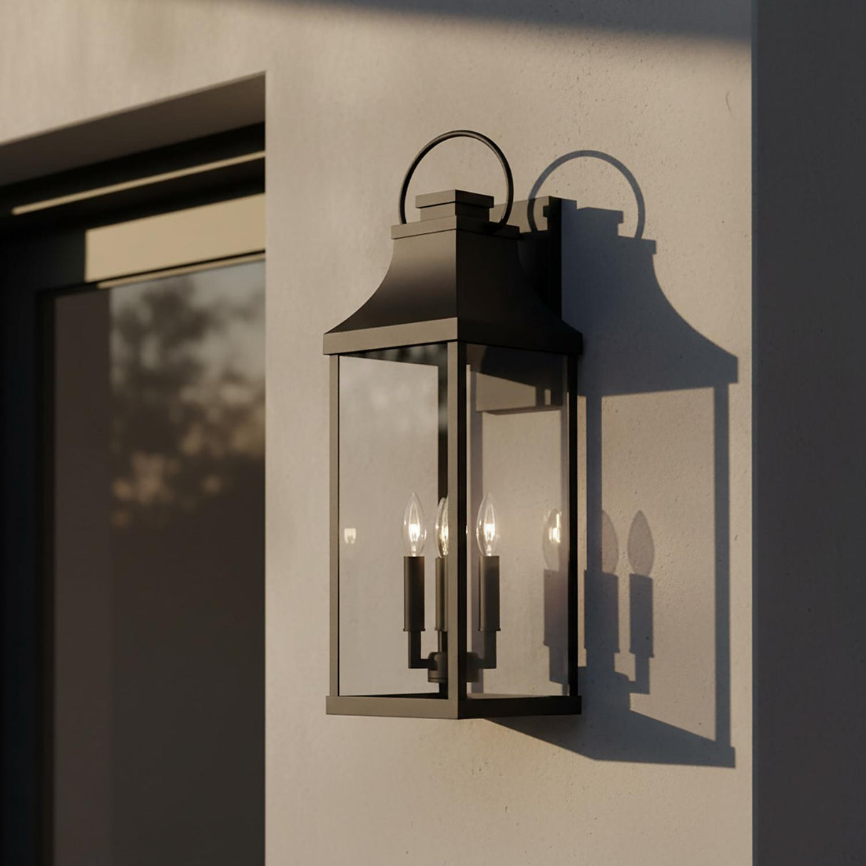 Ainsley Outdoor Wall Light, Extra Large 27" Black