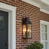 Ainsley Outdoor Wall Light, Large 24" Oiled Bronze for Traditional home with Red Brick