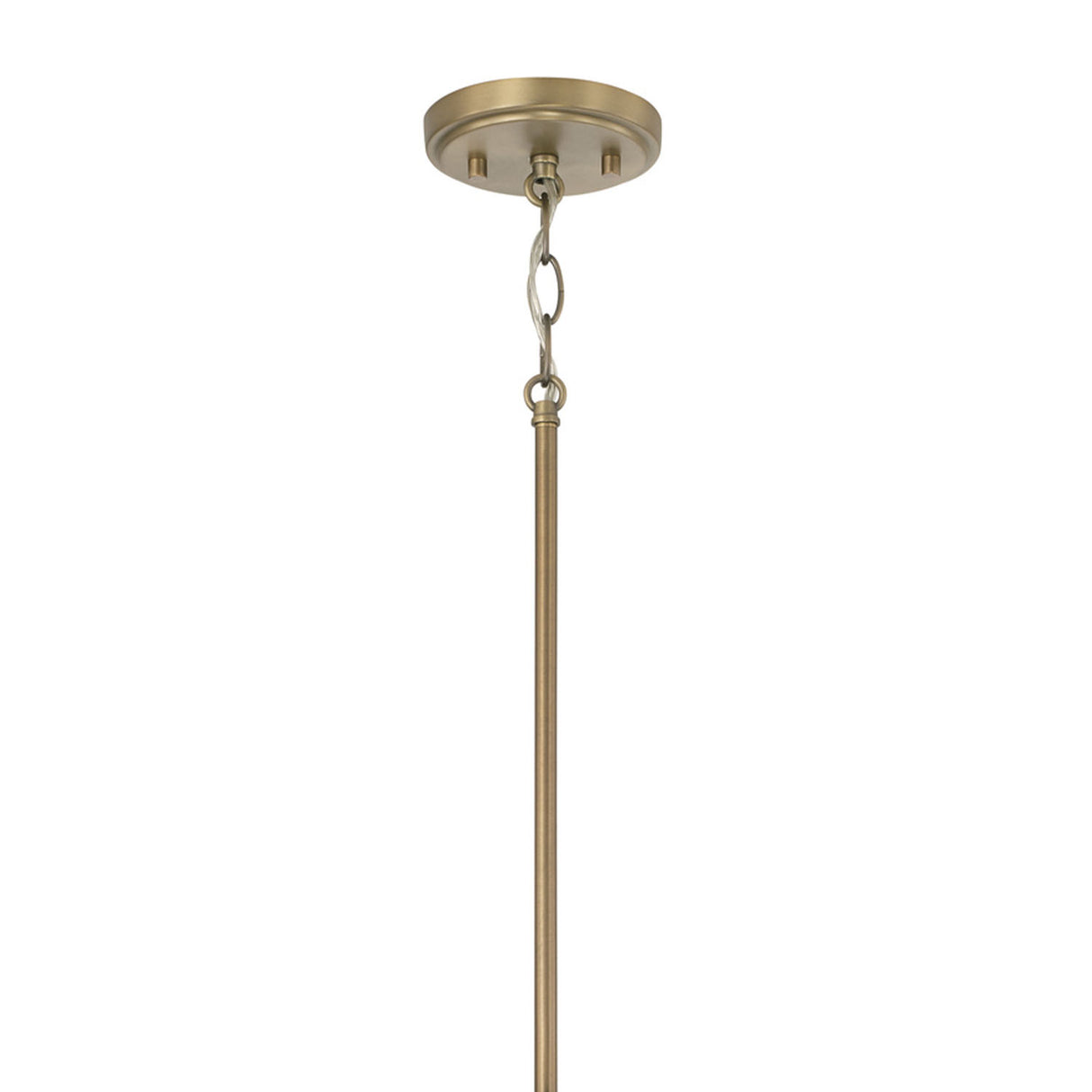 Nash Pendant 14”, Aged Brass