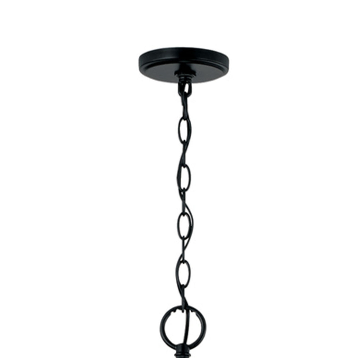 Malin 12 Light Two-Tier Chandelier 54", Matte Black with Brass Accents