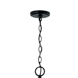 Malin 12 Light Two-Tier Chandelier 54", Matte Black with Brass Accents