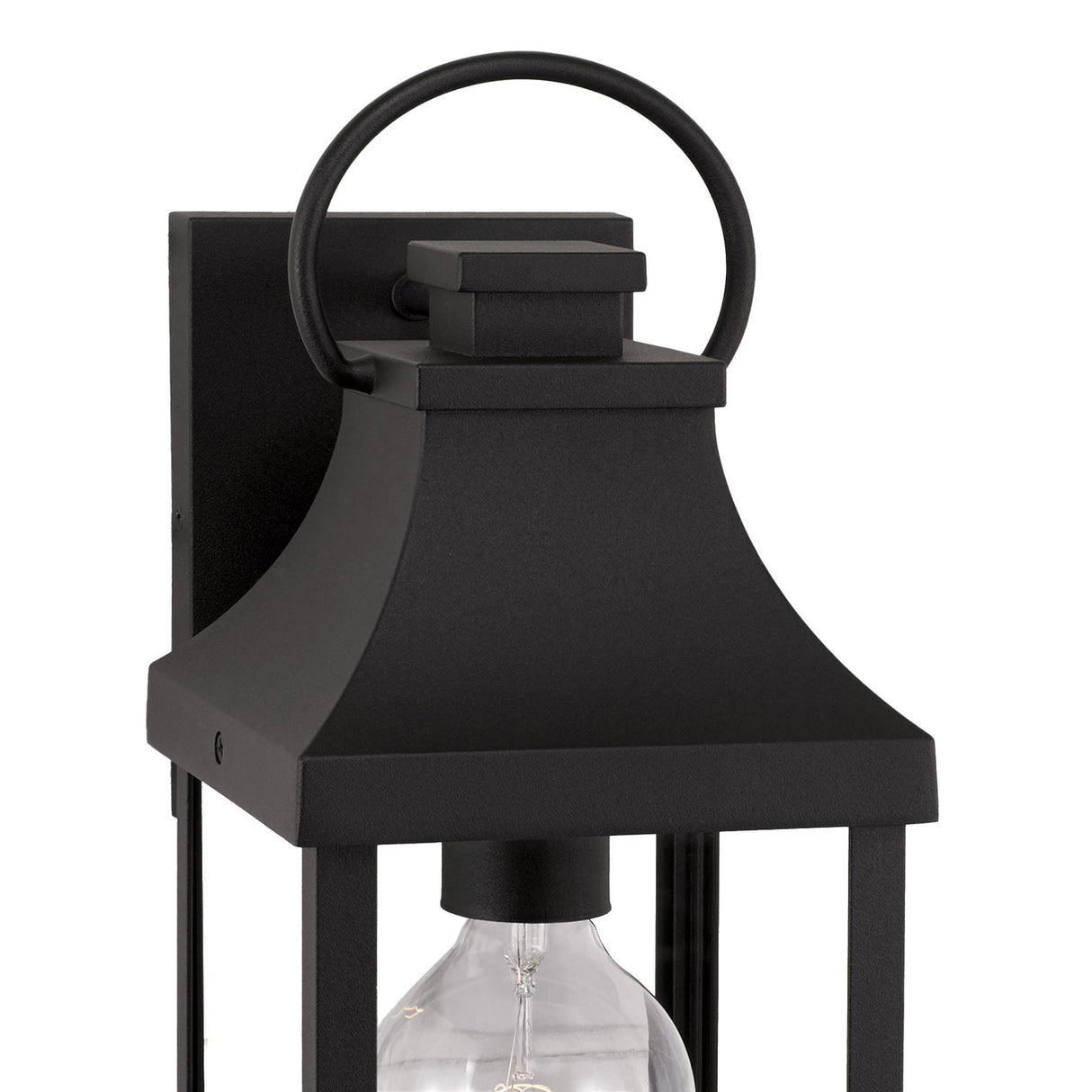 Ainsley Outdoor Wall Light, Small 17" Black