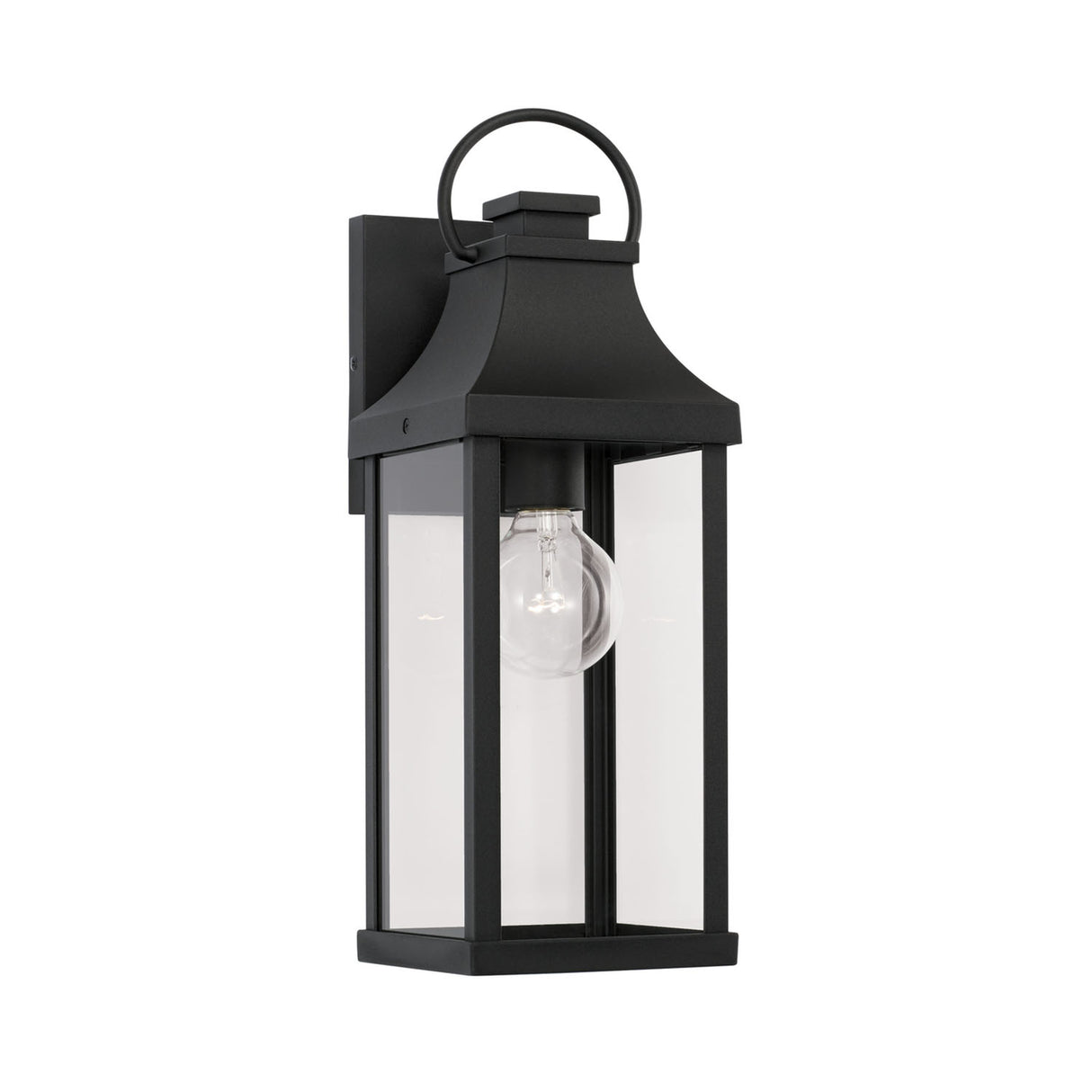 Ainsley Outdoor Wall Light, Small 17" Black