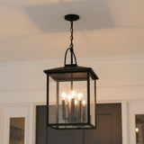 Darby Outdoor Hanging Light, Black