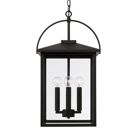 Darby Outdoor Hanging Light, Black