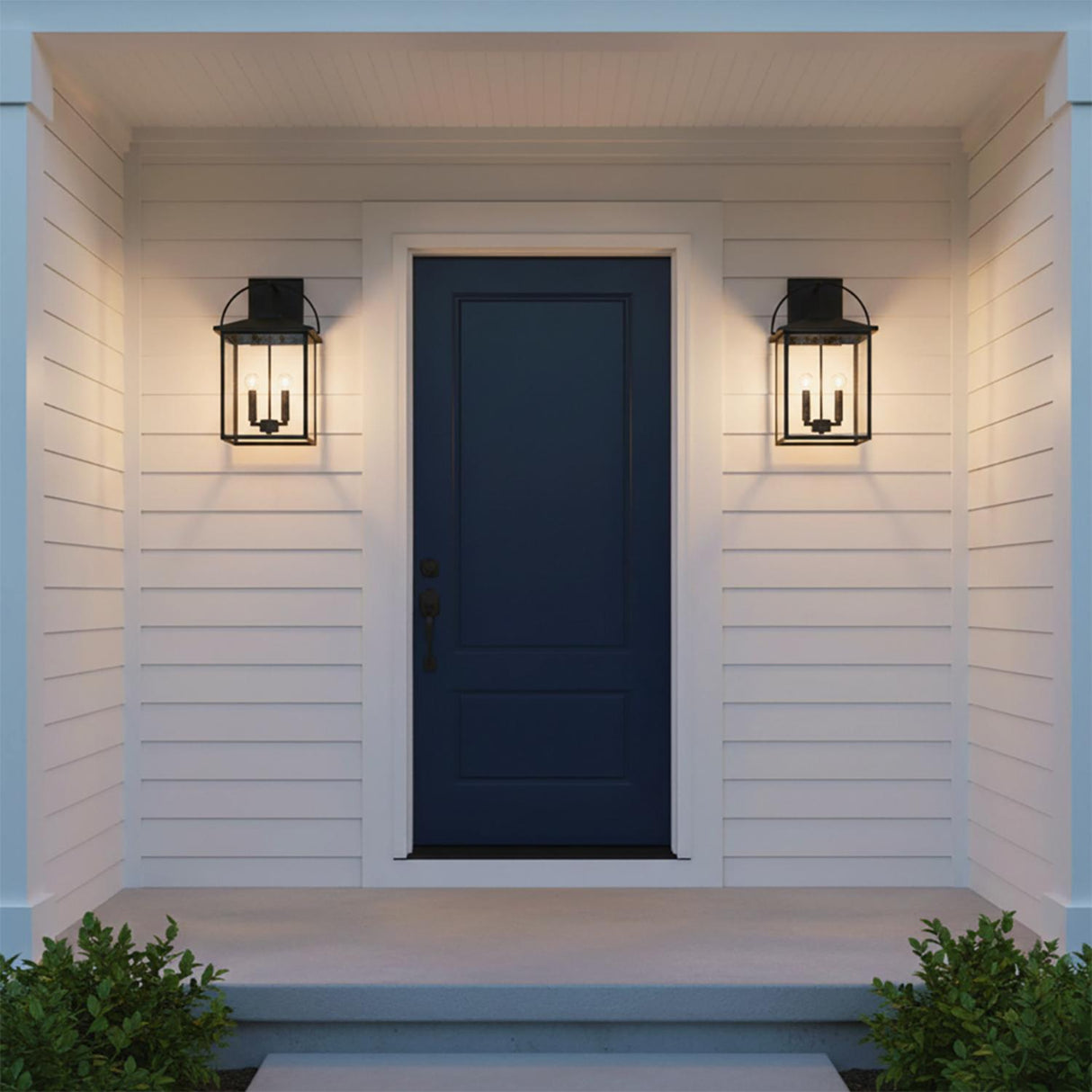 Darby Outdoor Wall Light, Medium 20" Black