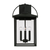 Darby Outdoor Wall Light, Large 23" Black