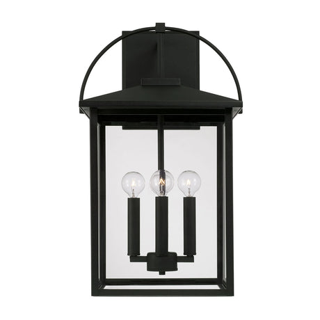 Darby Outdoor Wall Light, Large 23" Black