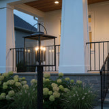 Darby Outdoor Post Light 25", Black