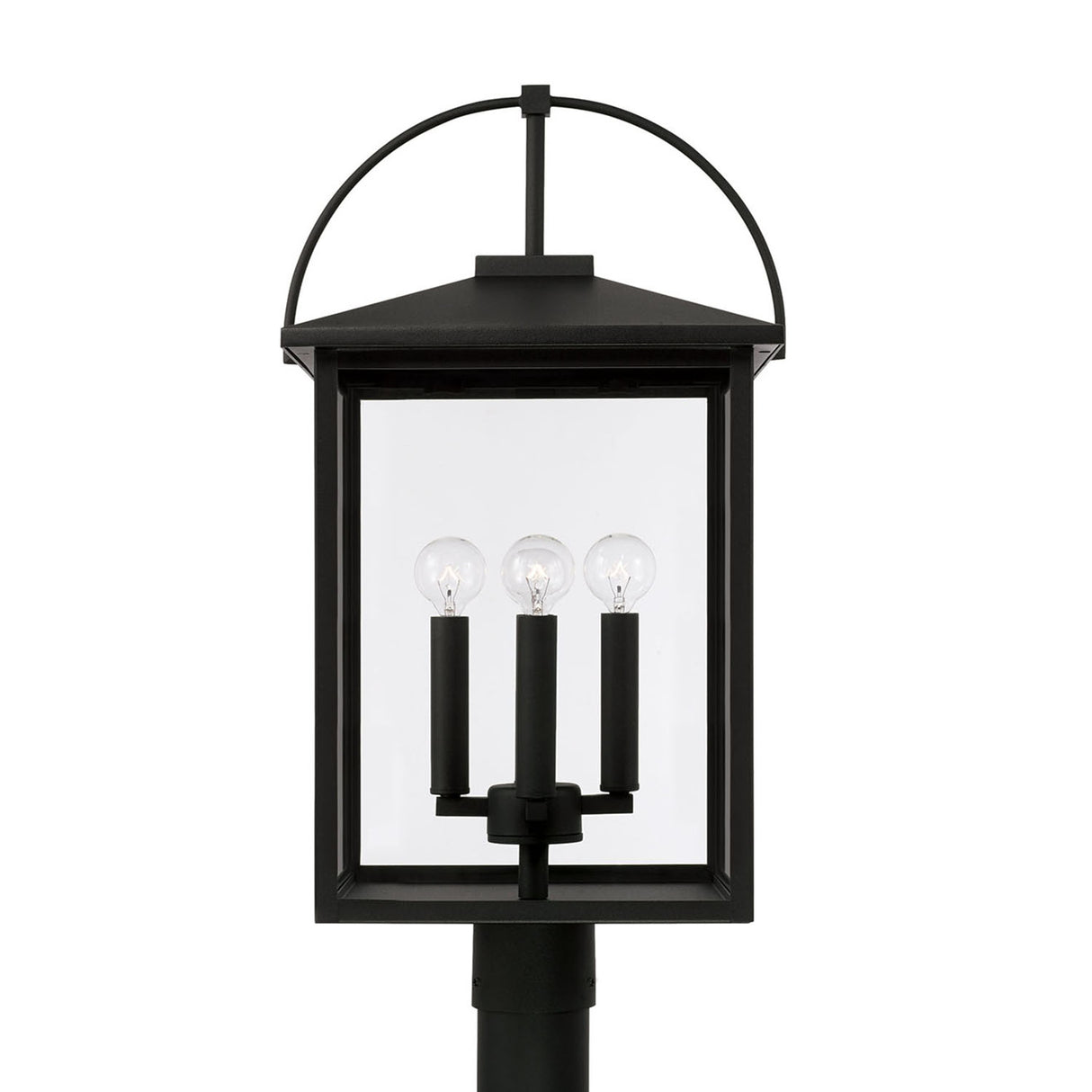 Darby Outdoor Post Light, Black