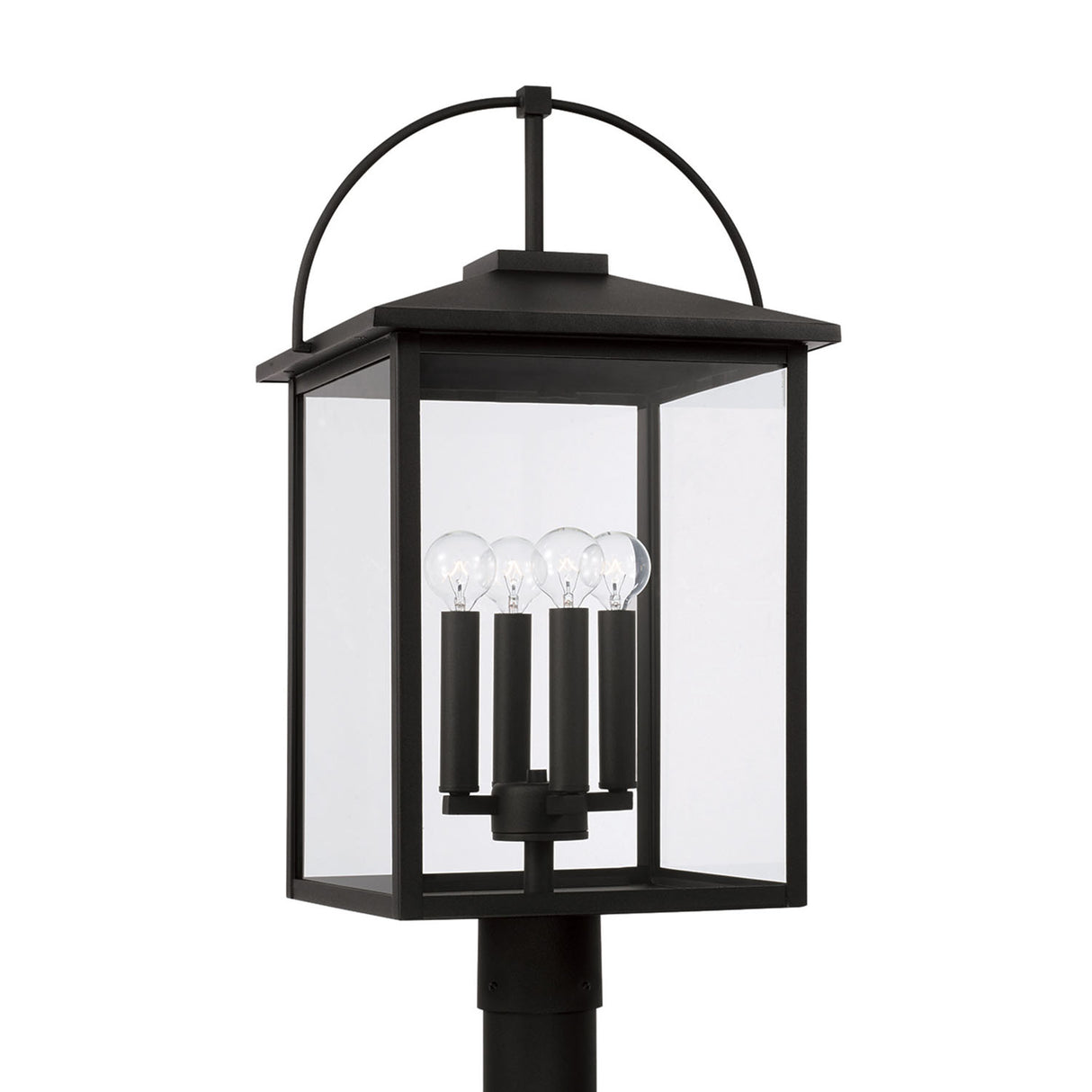 Darby Outdoor Post Light, Black