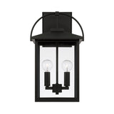 Darby Outdoor Wall Light, Small 17" Black