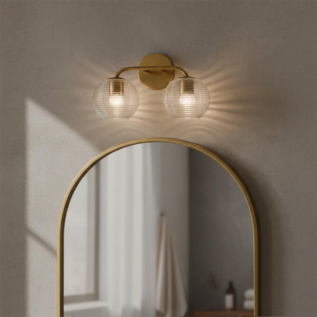 Ori 2 Light Vanity, Matte Brass