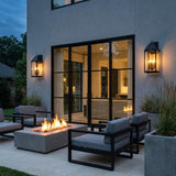 Chester Outdoor Wall Light, Large 23" Black