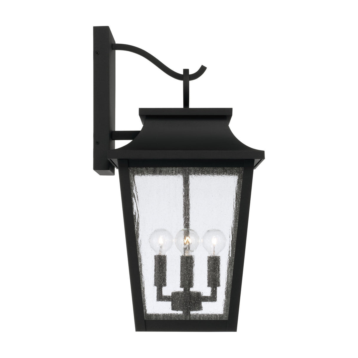 Beckett Outdoor Wall Light, Large 24" Black