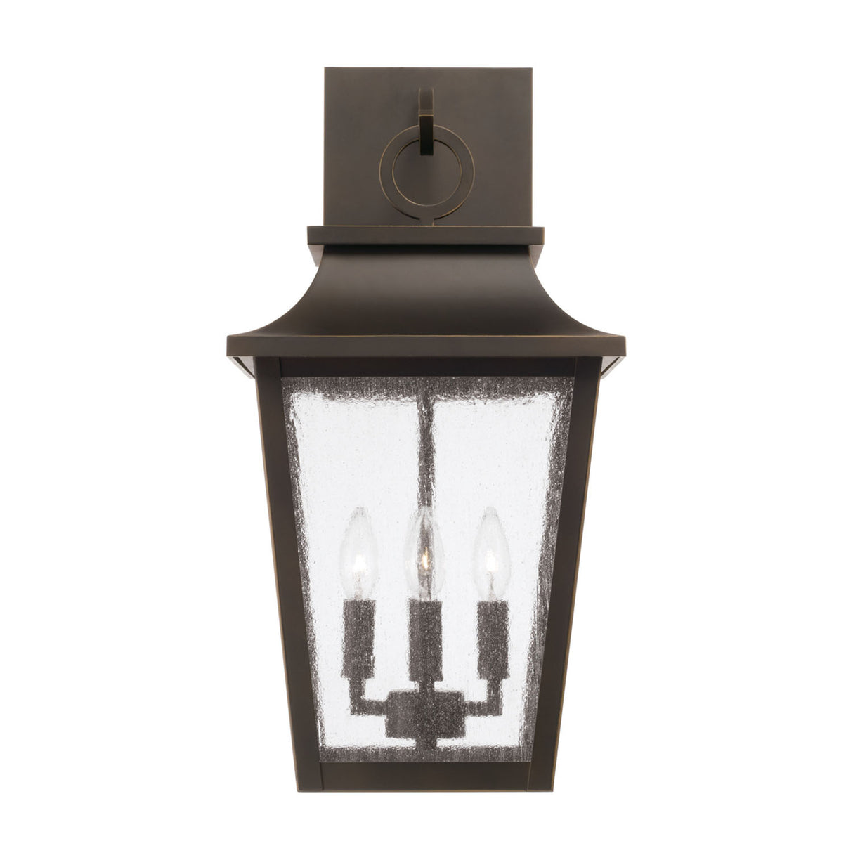 Beckett Outdoor Wall Light, Large 24" Oiled Bronze