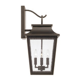 Beckett Outdoor Wall Light, Large 24" Oiled Bronze